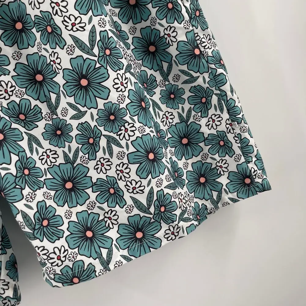 CADEN LANE Swim Trunks Mens Size Extra Large Beachy Blooms Beach Travel Vacation